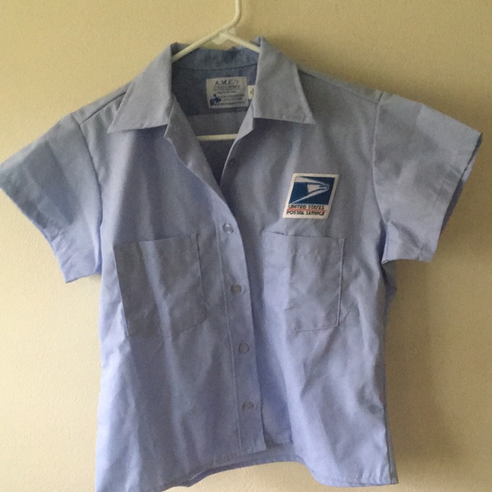 Postal uniform shirt ladies 34 post office button down